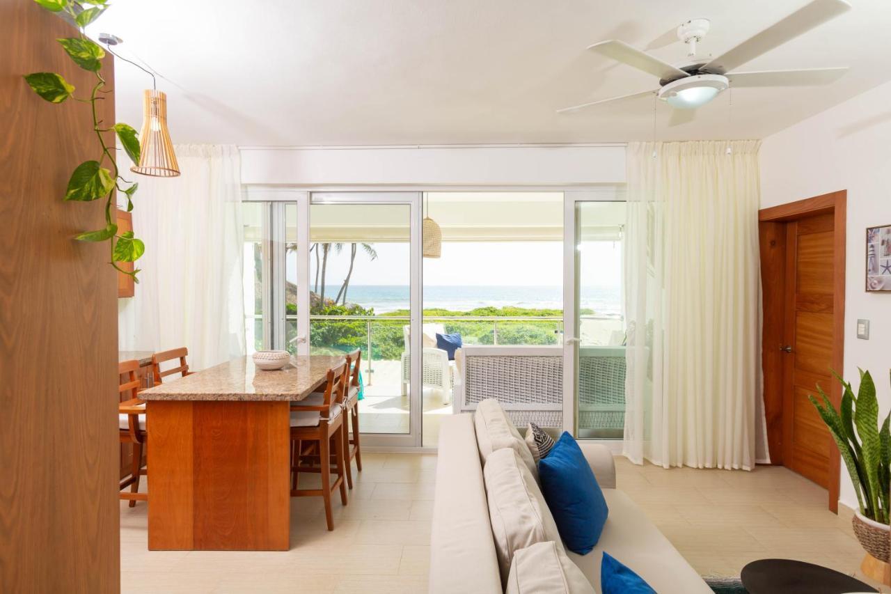 Amazing Ocean Front - 2 Bedroom Apartment Cabarete Exteriör bild